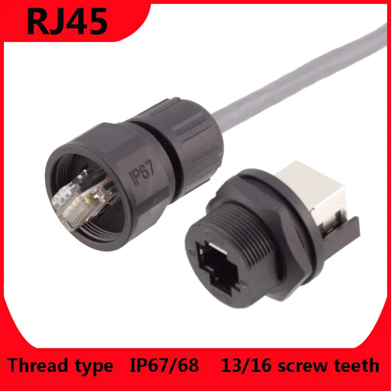 Waterproof RJ45 Connector CAT5e CAT6a 100 Gigabit IP67/68 Board Front Board Rear Installation Plug Structure Stable Long Life
Waterproof RJ45 Connector CAT5e CAT6a 100 Gigabit IP67/68 Board Front Board Rear Installation Plug Structure Stable Long Life