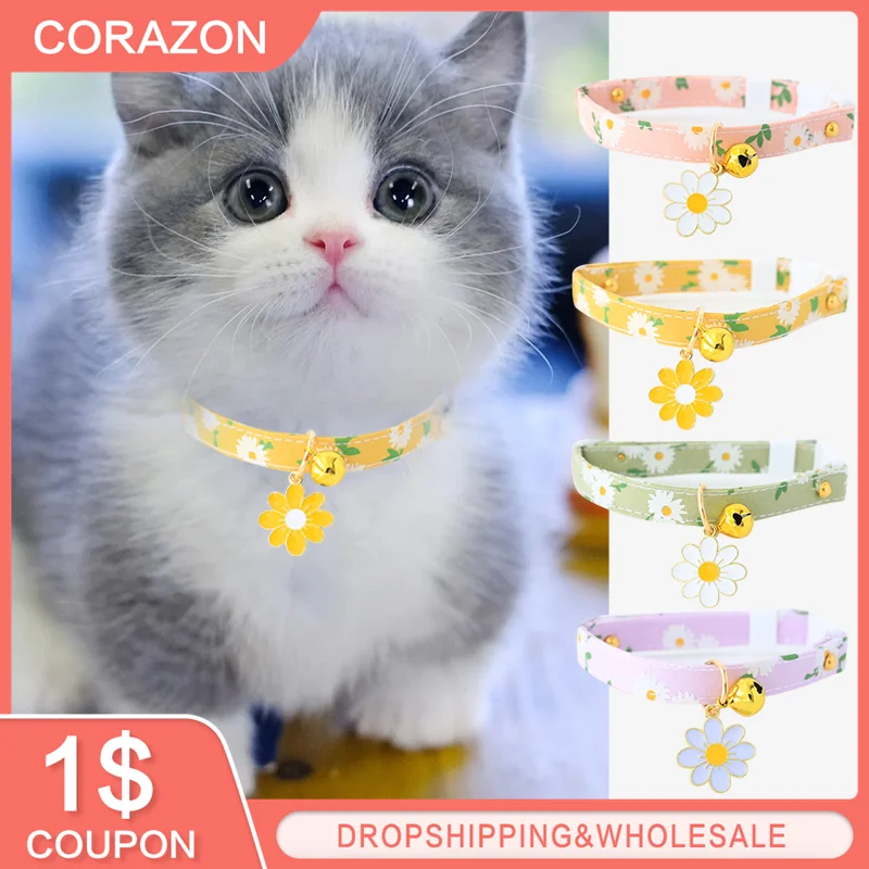 

1PCS Beauty Adjustable Candy Color Cat Collar Avocado Pendant Cute Fashion Safety Buckle Necklace Nylon With Bells Pet Collar