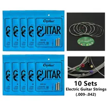 10 Sets Orphee RX15 Electric Guitar Strings Super Light Nickel Alloy 09-42 Gauges Guitarra String For Primary Guitar Players
10 Sets Orphee RX15 Electric Guitar Strings Super Light Nickel Alloy 09-42 Gauges Guitarra String For Primary Guitar Players