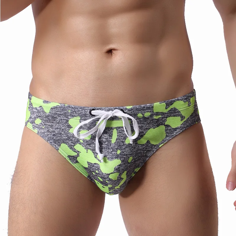 Men Underwear Briefs Homewear Low Waist Lacing Adjustable Print Breathable Underpants Quickly Dry for Swimming Beachwear
Men Underwear Briefs Homewear Low Waist Lacing Adjustable Print Breathable Underpants Quickly Dry for Swimming Beachwear