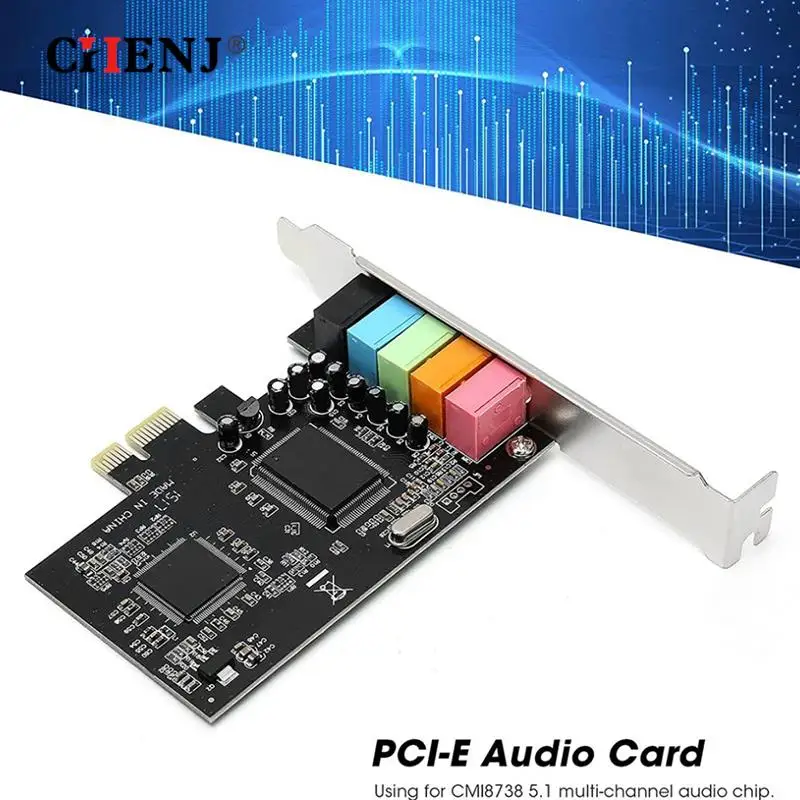 Компьютерная звуковая карта PCI-E 5,1, 5,1 каналов, 6 каналов, PCI Express 5,1 CH 24 бит
Компьютерная звуковая карта PCI-E 5,1, 5,1 каналов, 6 каналов, PCI Express 5,1 CH 24 бит