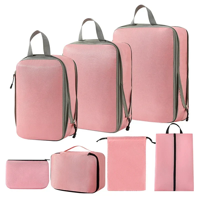 Compression Organizer Suitcase Storage Bag Waterproof Travel Luggage Cubes Pouch Double-layer Portable 7pcs Packing
Compression Organizer Suitcase Storage Bag Waterproof Travel Luggage Cubes Pouch Double-layer Portable 7pcs Packing