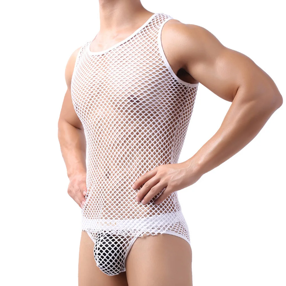 Singlet Crop Tops S-XL Casual Men Vest Top Underwear Transparent Mesh Fishnet Men's Tank Top for a Trendy Outfit
Singlet Crop Tops S-XL Casual Men Vest Top Underwear Transparent Mesh Fishnet Men's Tank Top for a Trendy Outfit