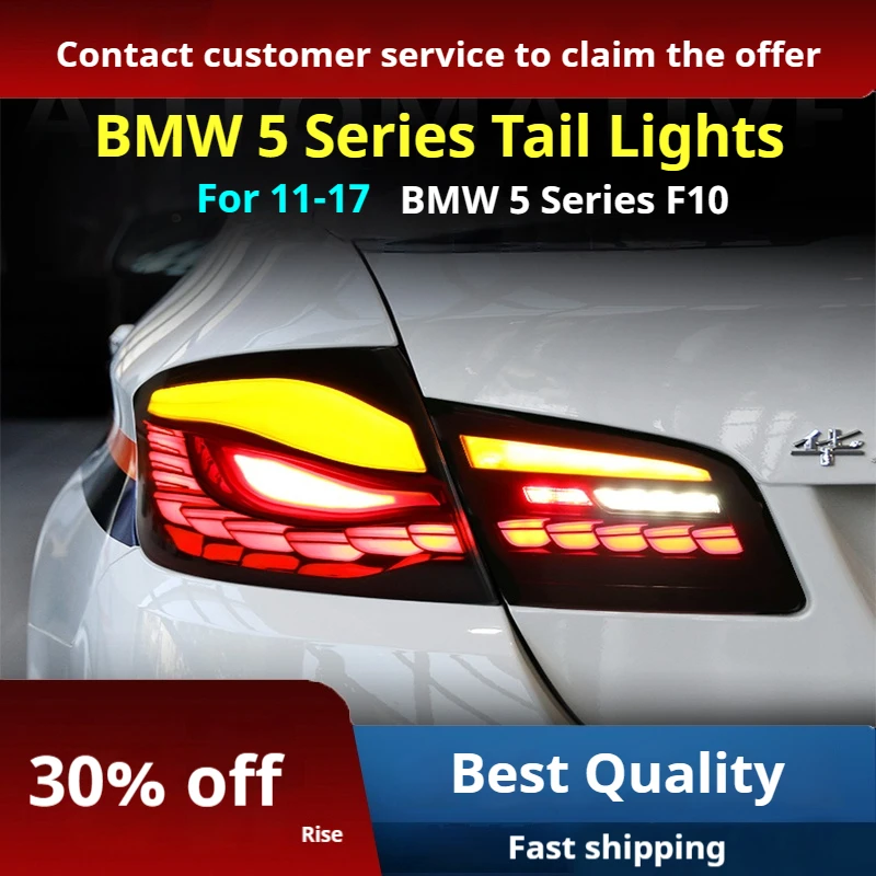 Автомобильные фары для 11-17 BMW 5 серии F10F18, задний фонарь в сборе 525/530, Модифицированная шкала дракона, задний фонарь, движущаяся вода
Автомобильные фары для 11-17 BMW 5 серии F10F18, задний фонарь в сборе 525/530, Модифицированная шкала дракона, задний фонарь, движущаяся вода