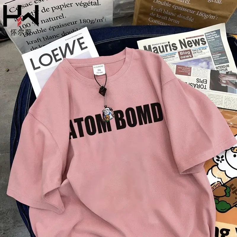 Summer pure cotton American short-sleeved T-shirt for men and women trendy loose and versatile style five-sleeve couple outfit
Summer pure cotton American short-sleeved T-shirt for men and women trendy loose and versatile style five-sleeve couple outfit