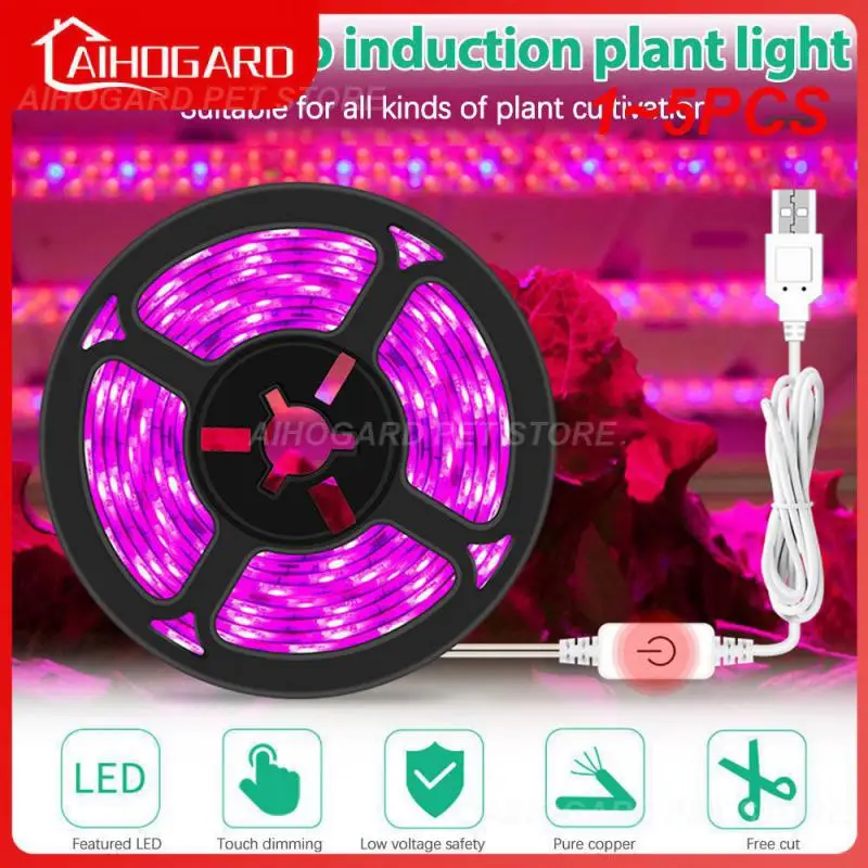 

1~5PCS Phyto Lamp Full Spectrum Plant Growth Light Led Grow Strip Light Greenhouse Phytolamp for Plants Hydroponics Growing