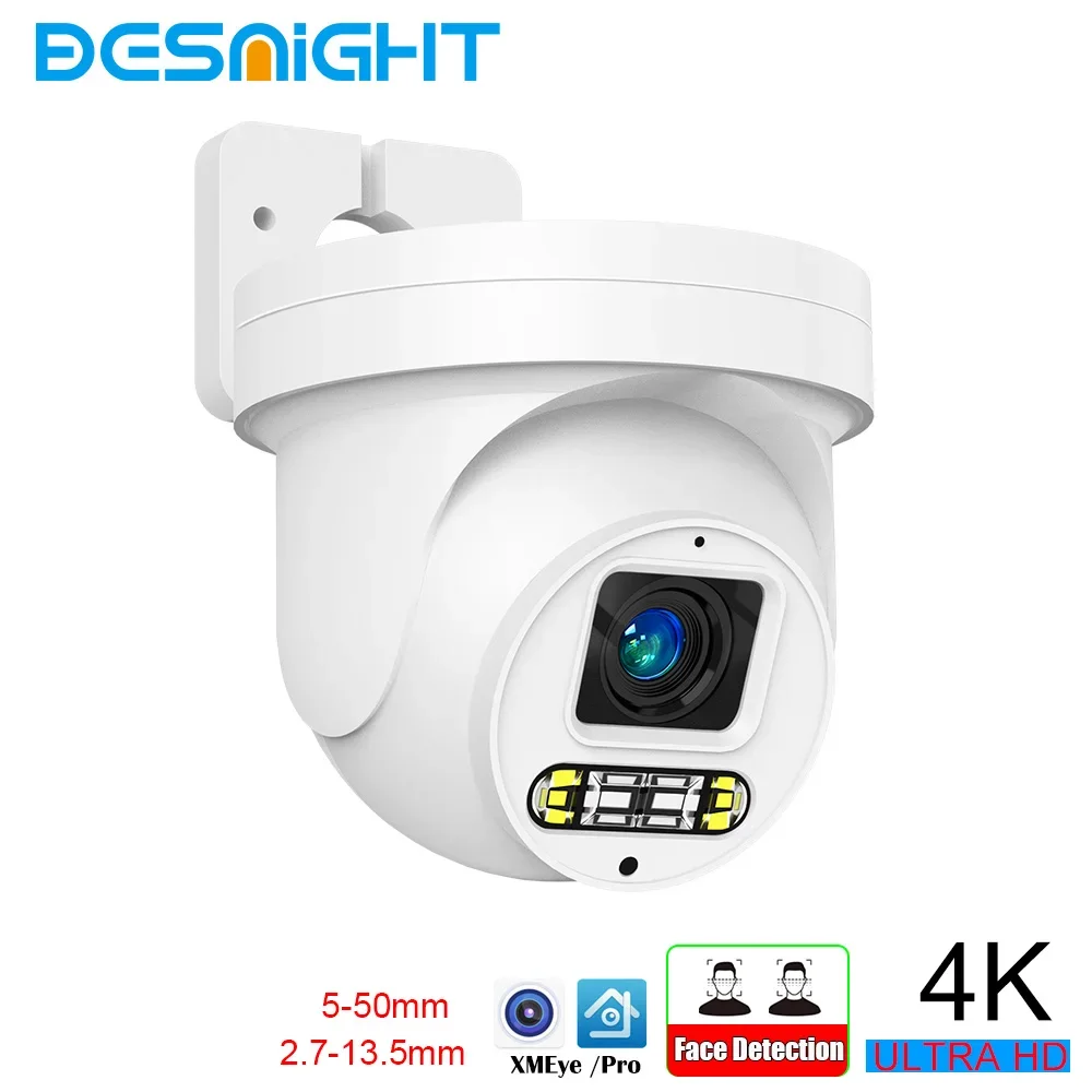 

H.265 4K 8MP SC8239 NT98566 Security IP Camera PTZ Dome 5X 10X Auto Zoom Face Detection 5MP POE CCTV Two Way Audio Xmeye 5-50mm
