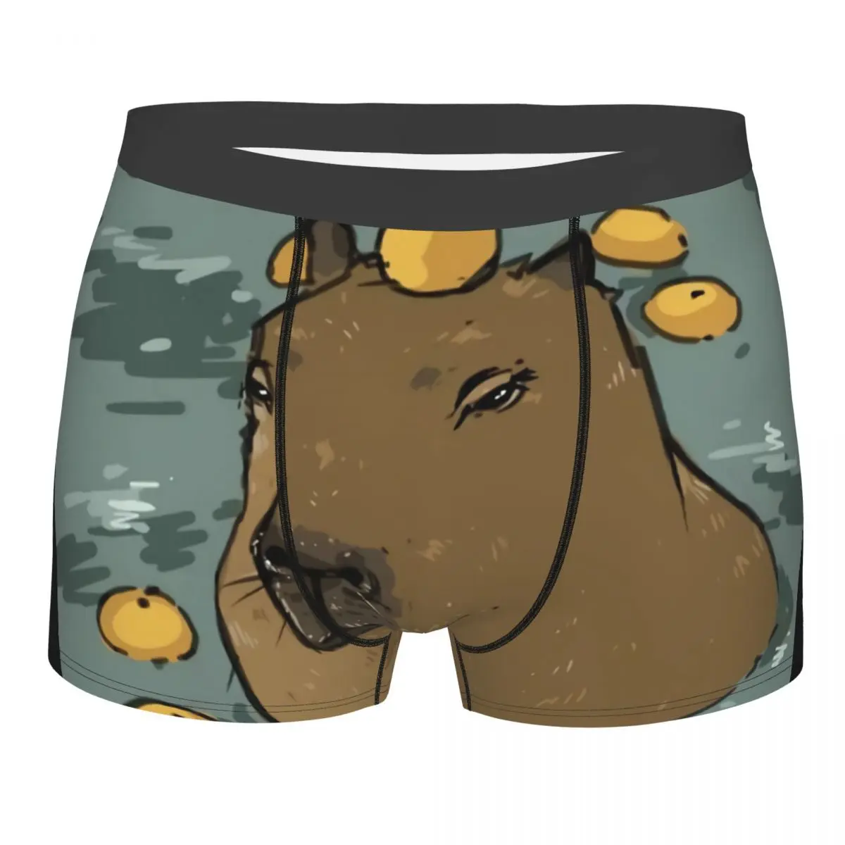 

Kawaii Man's Boxer Briefs Underpants Capybara Highly Breathable Top Quality Sexy Shorts Gift Idea