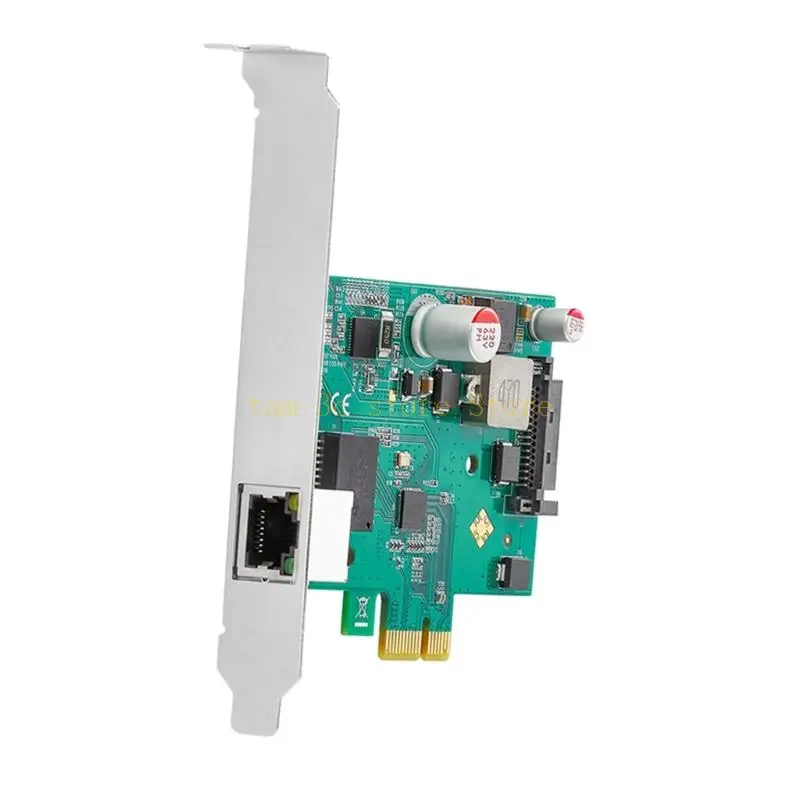 

Гигабитная карта 2,5G POE, однопортовый гигабитный разъем RJ45 PCIe x1 PoE + Ethernet, рамка сетевой карты 802.3at I225, чип