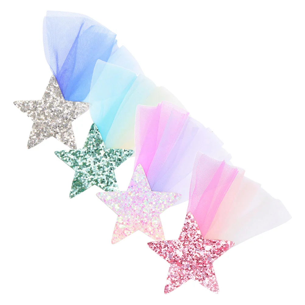 4 Pcs Hair Accessories Sparkle Star Shape Toppers Decorative Clips Metal for Little Girl Cute Barrettes
4 Pcs Hair Accessories Sparkle Star Shape Toppers Decorative Clips Metal for Little Girl Cute Barrettes