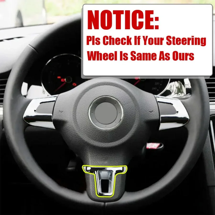 1Pc Car Interior Chrome Steering Wheel Cover Insert Trim for VW 2009-2013 Golf 6 Mk6 Bora 2011-2014 Polo Jetta Eos Touran Caddy
1Pc Car Interior Chrome Steering Wheel Cover Insert Trim for VW 2009-2013 Golf 6 Mk6 Bora 2011-2014 Polo Jetta Eos Touran Caddy