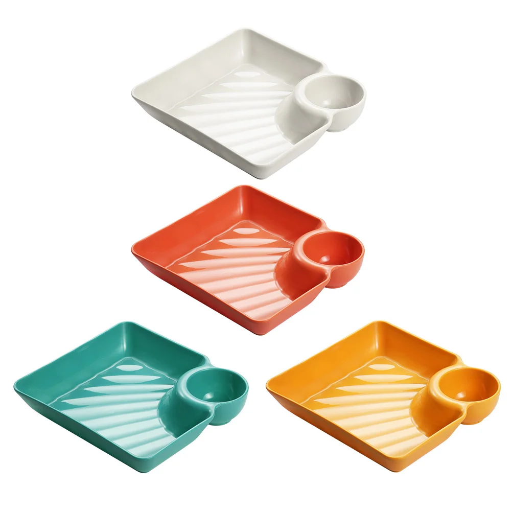 

Dumpling Dishes Dinner Plates Plastic Food Plates Simple Style Food Plates Tableware