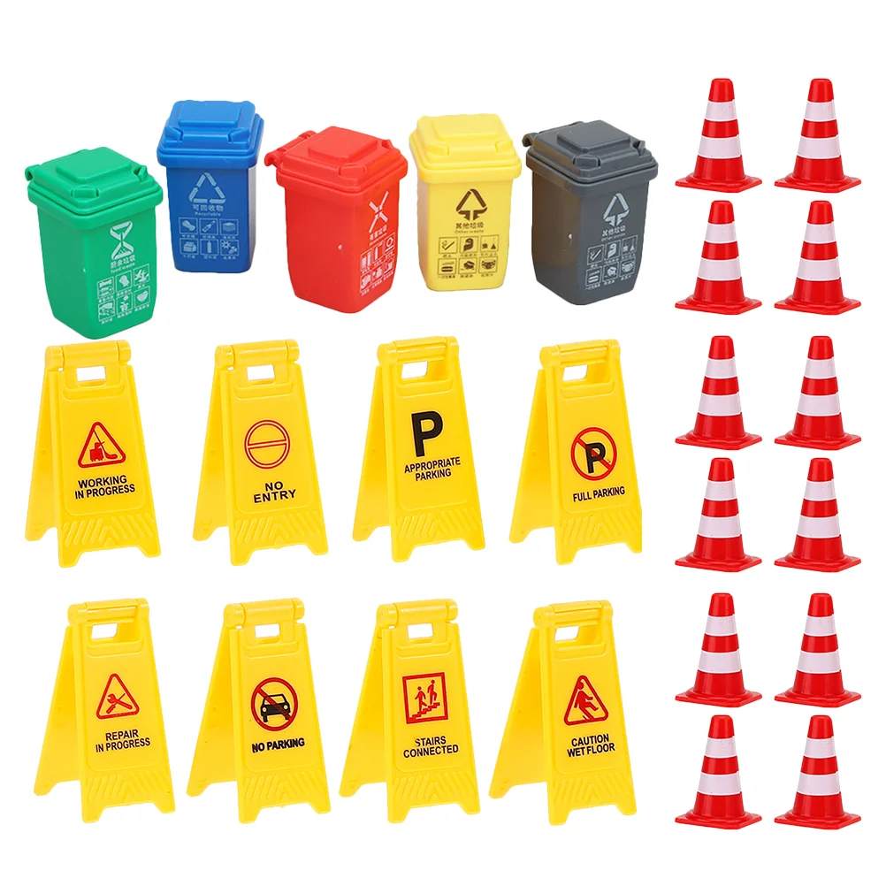 Road Signs Kids Mini Traffic Cones Street Playset Roadblocks Toys Garbage Can Toy
Road Signs Kids Mini Traffic Cones Street Playset Roadblocks Toys Garbage Can Toy