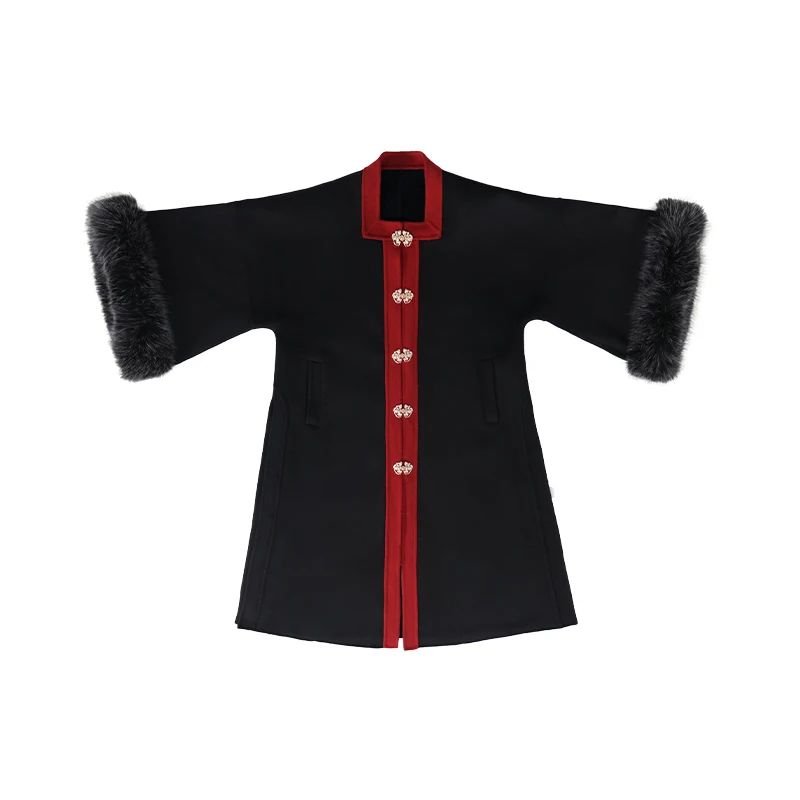 

Improved Hanfu Women's Winter Ming Style Coat Han Elements National Style Horse-Face Skirt