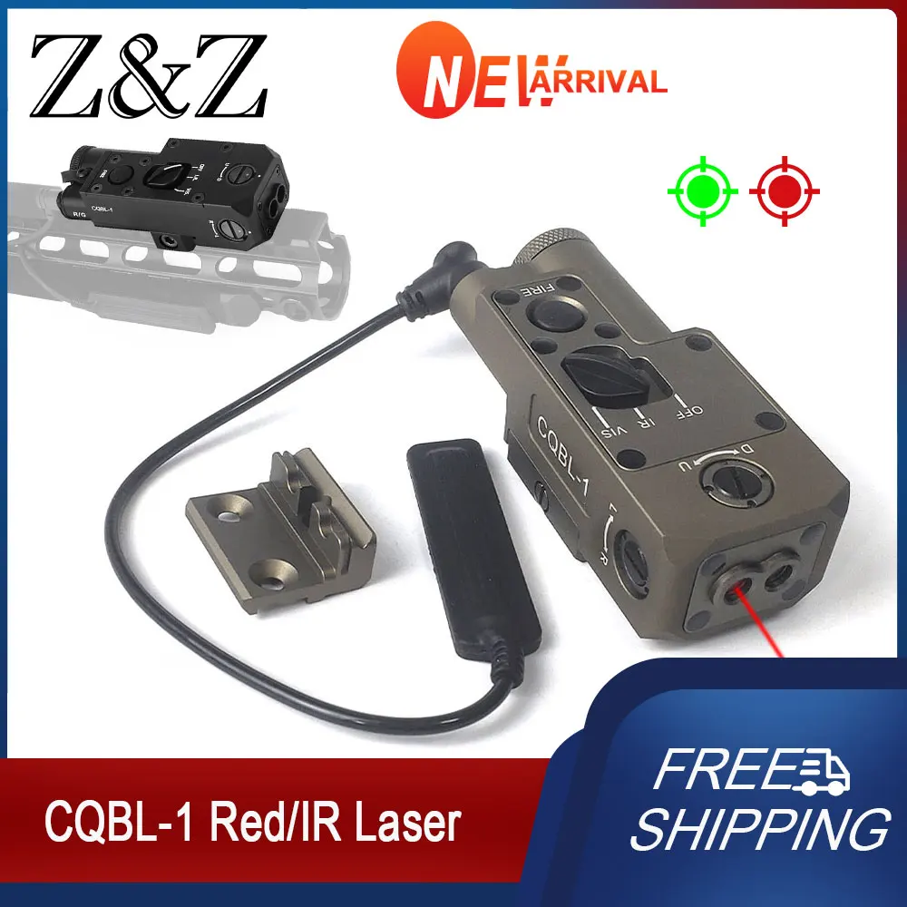 

Metal CQBL-1 Red Green Laser Weapon Aiming Indicator Infrared Tactical CQBL With IR Tactical Mod Button Switch For 20MM Rail