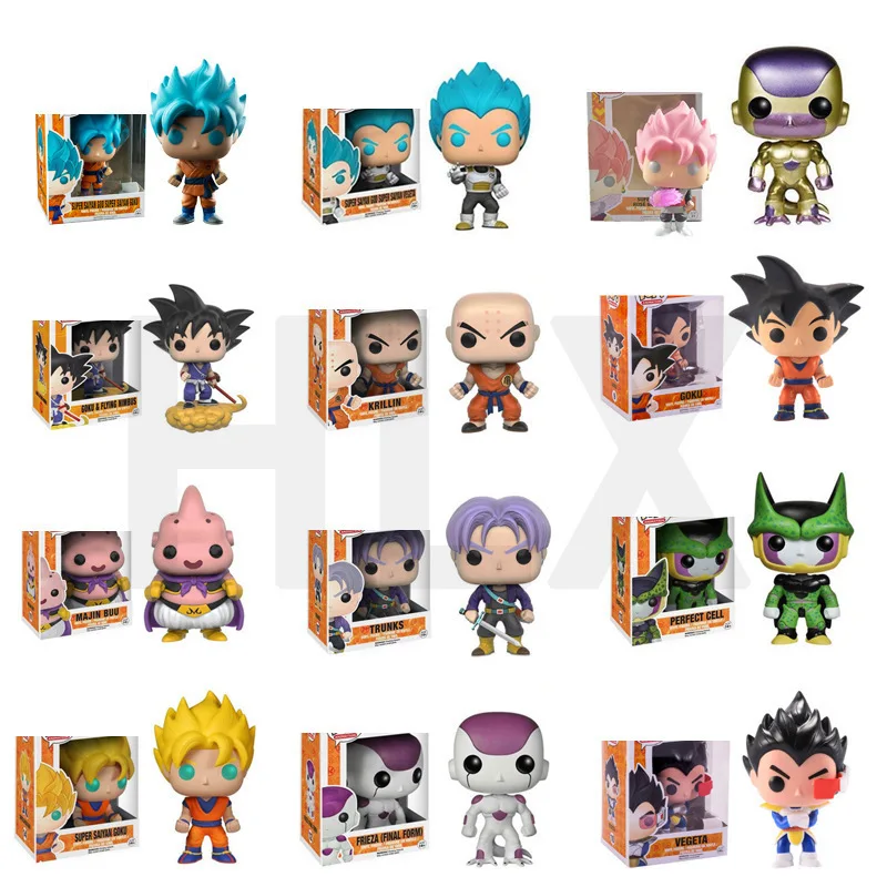 

Funko POP Dragon Ball Z Figure Super Saiyan God GOKU Dragon Buu Vegeta Cell Vinyl Clint Action Figure Collectible Model Toy