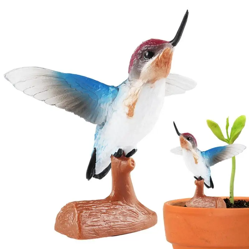 

Simulated Mini Bird Animal Parrot Hummingbird Woodpecker Owl Solid Model Birds Set Desktop Decor Toys Figurines Action Figures