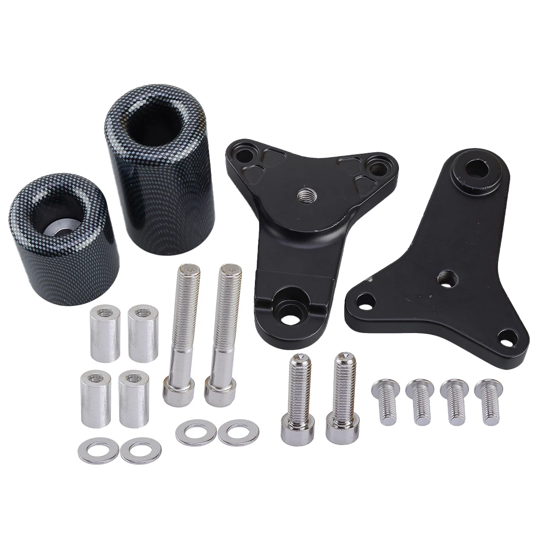Black Carbon Fiber Style Motorcycle Frame Slider Crash Protector Set Fit for Suzuki GSXR750 GSXR600 2011 2012 2013
Black Carbon Fiber Style Motorcycle Frame Slider Crash Protector Set Fit for Suzuki GSXR750 GSXR600 2011 2012 2013