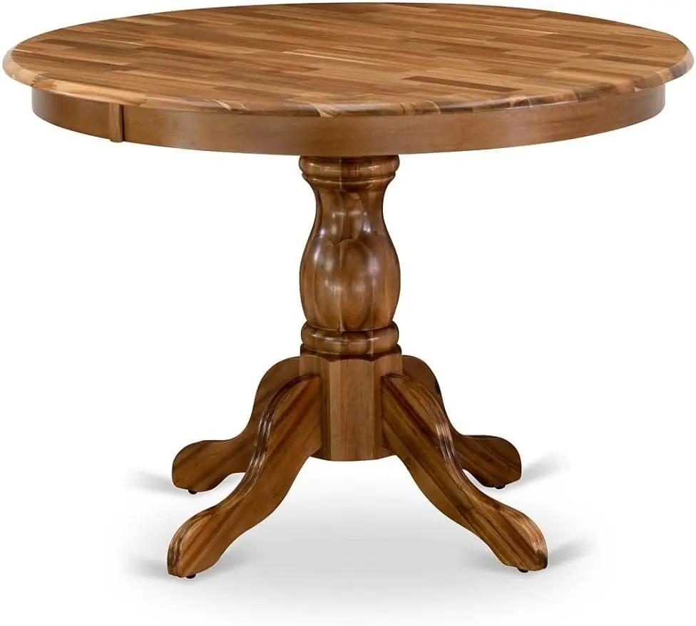

Современный обеденный стол East West Furniture HBT-ANA-TP Hartland-круглый кухонный стол с подставкой, 42x42 дюйма
