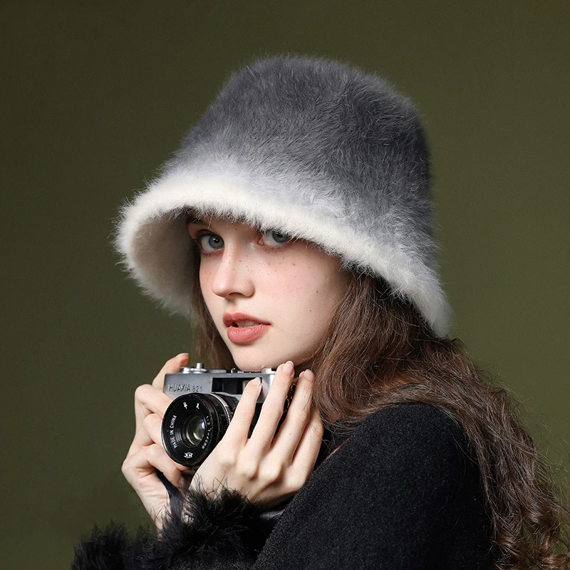 New Winter Warm Faux Rabbit Hair Bucket Hats For Women Outdoor Caps Soft Fleece Fisherman Cap Fluffy Earwarmer Ski Vacation Hats
New Winter Warm Faux Rabbit Hair Bucket Hats For Women Outdoor Caps Soft Fleece Fisherman Cap Fluffy Earwarmer Ski Vacation Hats