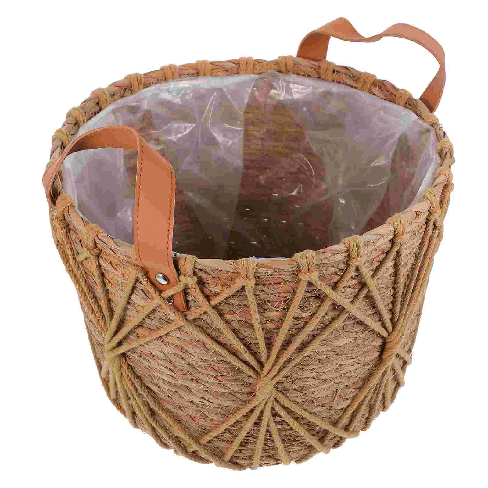 Household Straw Flower Basket Home Decor Wicker Plant Container Polyester Planters for Indoor Plants
Household Straw Flower Basket Home Decor Wicker Plant Container Polyester Planters for Indoor Plants