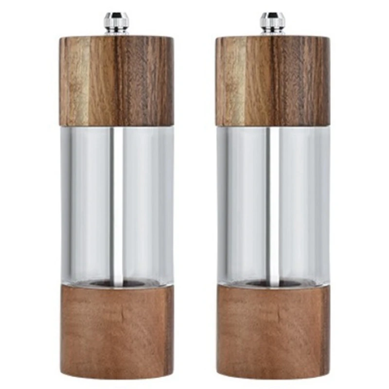 2X Pepper Grinder Transparent Pepper Mill Salt Grinding Ceramic Core Multipurpose Seasoning Bottle Cruet 6 Inches
2X Pepper Grinder Transparent Pepper Mill Salt Grinding Ceramic Core Multipurpose Seasoning Bottle Cruet 6 Inches
