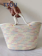 Fashion Woven Beach Straw Handbags 2022 Luxury Brand Designer Women Shopper Bucket Bags Colorful Stripe Summer Tote Shoulder Bag
Fashion Woven Beach Straw Handbags 2022 Luxury Brand Designer Women Shopper Bucket Bags Colorful Stripe Summer Tote Shoulder Bag