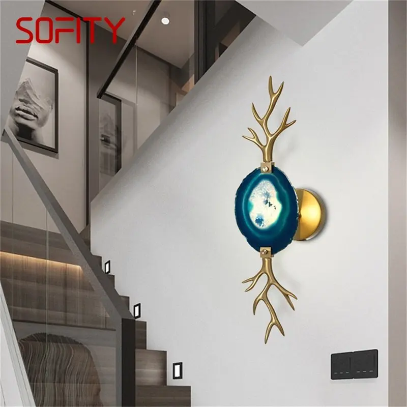 AFRA Modern Luxury Wall Lamp Brass Agate Sconce LED Decorative Fancy Lights For Room Corridor
AFRA Modern Luxury Wall Lamp Brass Agate Sconce LED Decorative Fancy Lights For Room Corridor