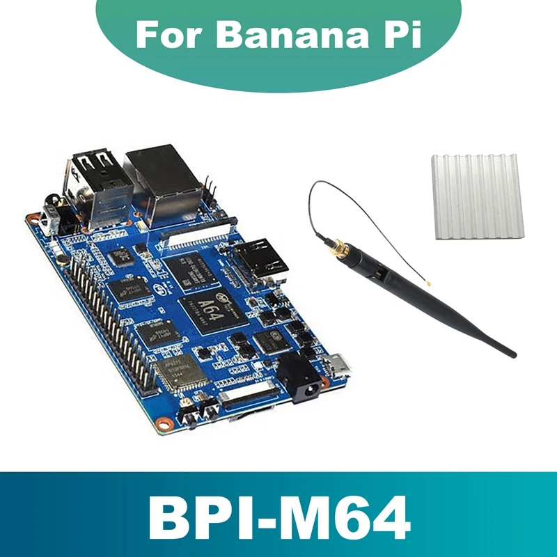 Материнская плата с открытым исходным кодом Для Banana Pi BPI M64 + антенна + радиатор 2G DDR3 + 8G EMMC Quad Core A64 64-Bit материнская плата
Материнская плата с открытым исходным кодом Для Banana Pi BPI M64 + антенна + радиатор 2G DDR3 + 8G EMMC Quad Core A64 64-Bit материнская плата