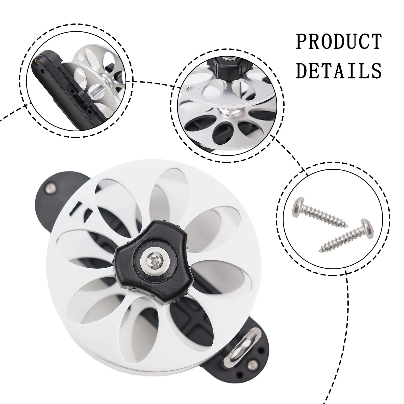 Strong Aluminum Alloy Spear Reel Adjustable Elasticity for Flexibility Foldable Handle Compatible with Multiple Spearguns
Strong Aluminum Alloy Spear Reel Adjustable Elasticity for Flexibility Foldable Handle Compatible with Multiple Spearguns
