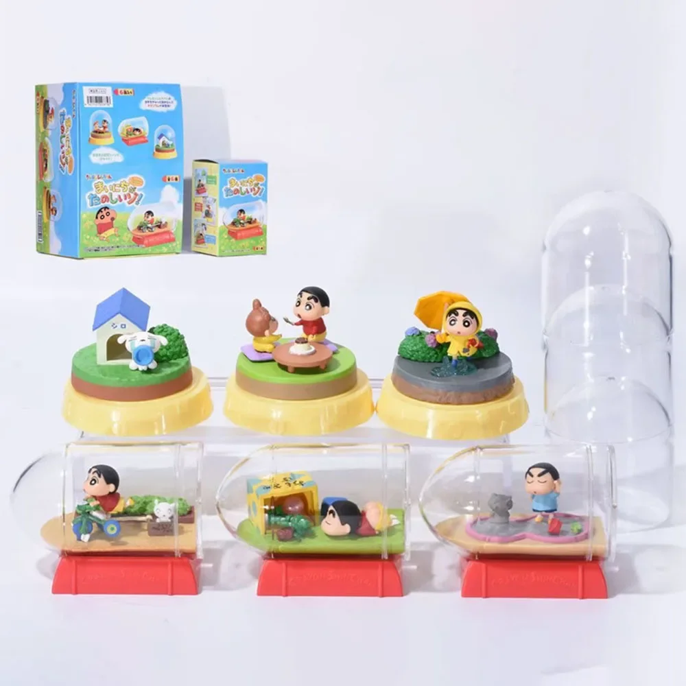 

Crayon Shin-chan Anime Figure World in The Bottle Decoration Cartoon Movie Peripheral Toy Boys Christmas Children Girls Gifts