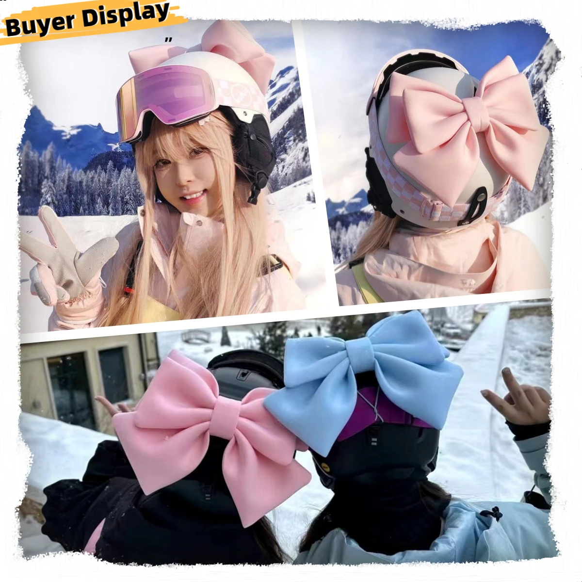 Anime Girl Same Pink Bow Helmet Ski Helmet Decoration Double Layer Thickened Electric Motorcycle Personalized Decoration
Anime Girl Same Pink Bow Helmet Ski Helmet Decoration Double Layer Thickened Electric Motorcycle Personalized Decoration