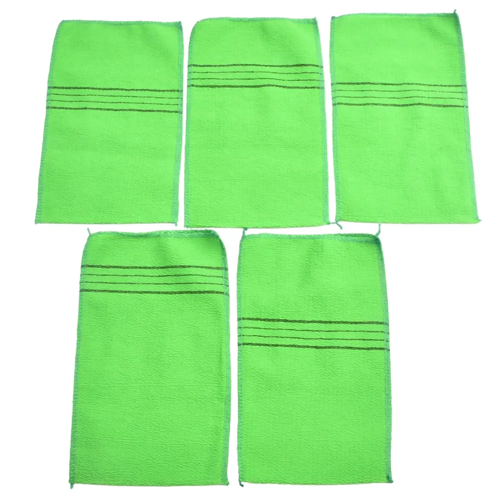 

5Pcs Exfoliating Bath Washcloth Body Scrub Shower Soft Towels Sauna Towel Exfoliating Scrub Shower Sponge Bathroom Accessories