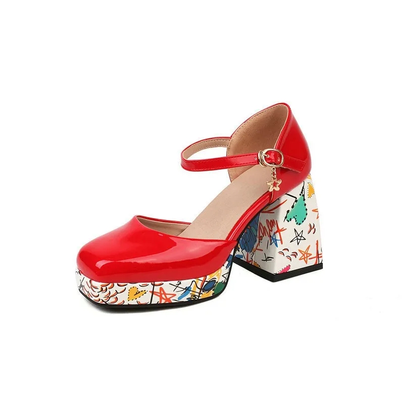 Size 34-47 Mary Jane Women Shoes Patent Leather Platform Women Red Wedding Shoes Square Toe Block Heels
Size 34-47 Mary Jane Women Shoes Patent Leather Platform Women Red Wedding Shoes Square Toe Block Heels