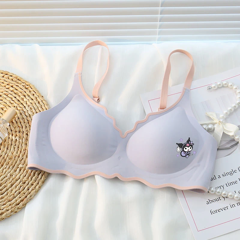 Hello Kitty Kuromi Anime Non Wired Anti Sagging Bra Cartoon Comfortable Seamless Girls Underwear Kawaii Bras Gifts for Friends
Hello Kitty Kuromi Anime Non Wired Anti Sagging Bra Cartoon Comfortable Seamless Girls Underwear Kawaii Bras Gifts for Friends