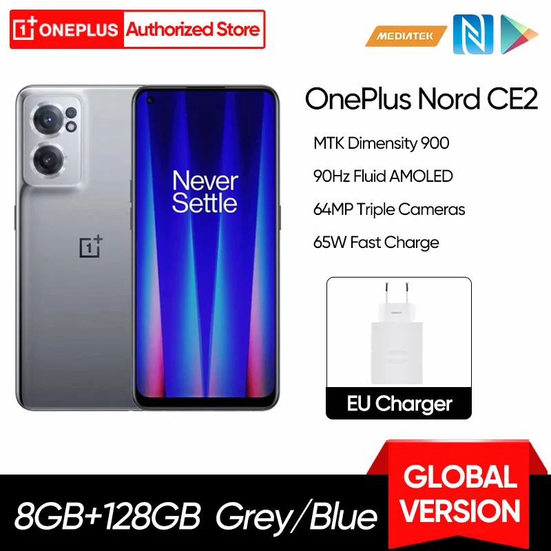 OnePlus Nord CE 2 CE2 5G Smartphone 8GB 128GB Mobile Phones 65W Fast Charge MTK Dimensity 900 Android 64MP OnePlus Nord CE2
OnePlus Nord CE 2 CE2 5G Smartphone 8GB 128GB Mobile Phones 65W Fast Charge MTK Dimensity 900 Android 64MP OnePlus Nord CE2