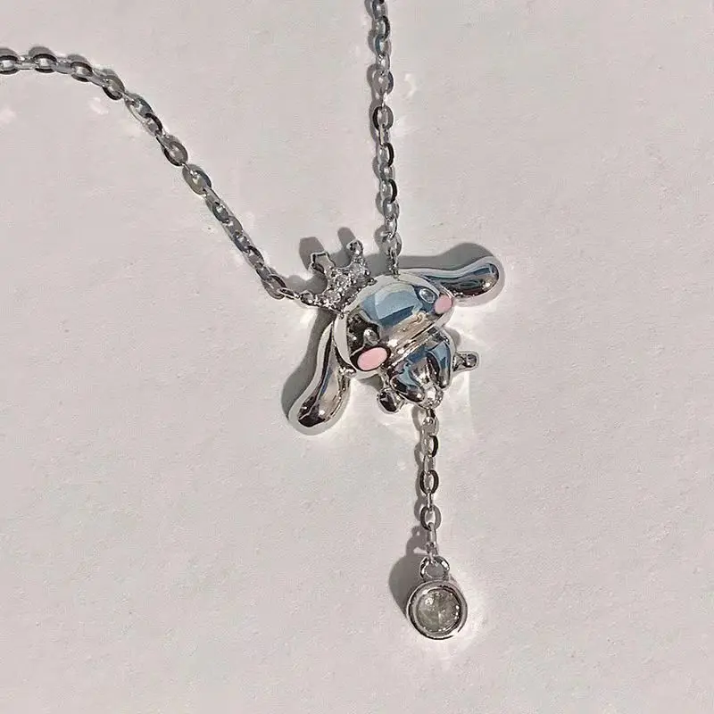 Kawaii cinnamoroll Necklace Anime Character Ring Couple Silver Clavicle Chain Adjustable Accessories Ladies Birthday Gift
Kawaii cinnamoroll Necklace Anime Character Ring Couple Silver Clavicle Chain Adjustable Accessories Ladies Birthday Gift