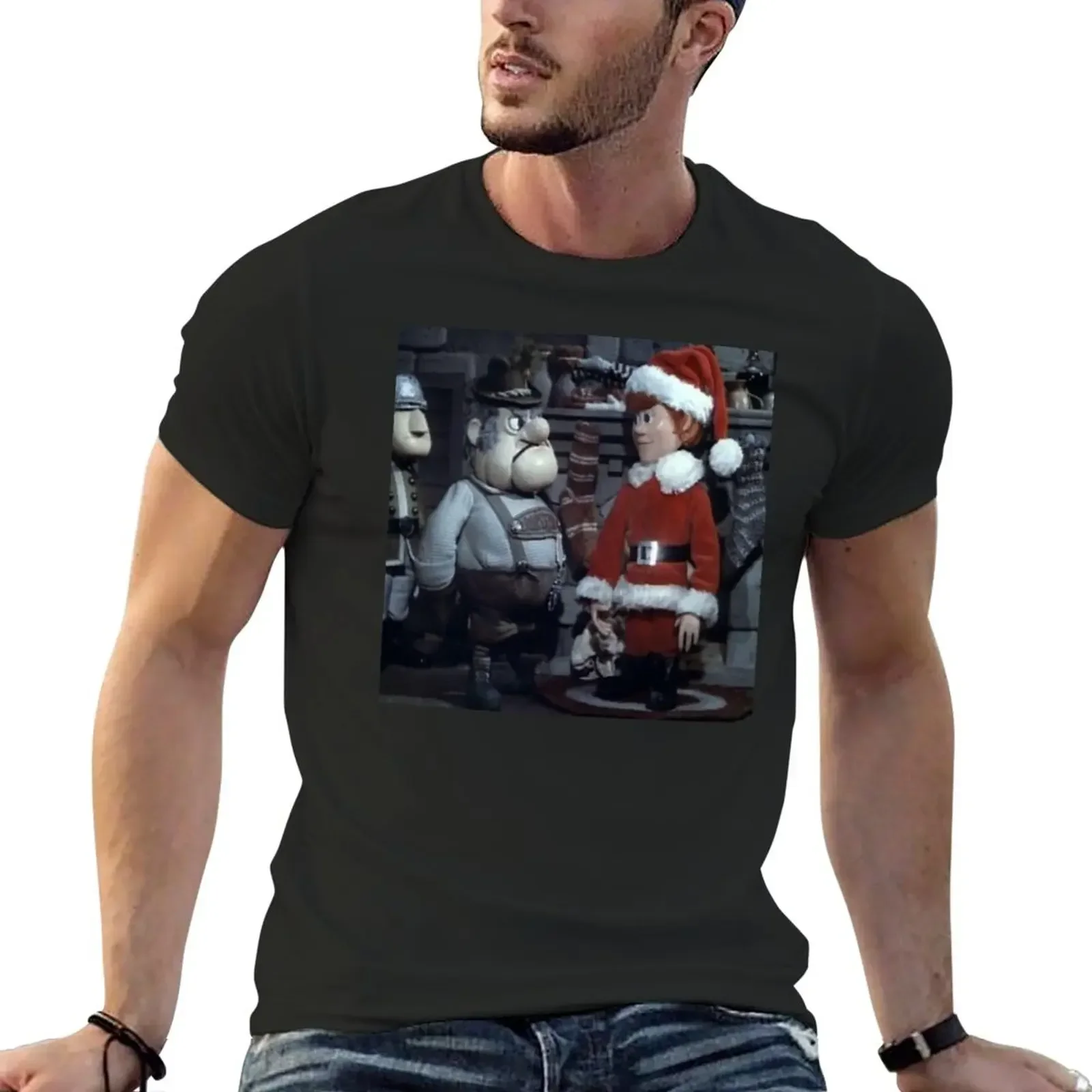 

Santa Claus Is Coming To Town T-Shirt korean fashion funnys vintage clothes mens big and tall t shirts