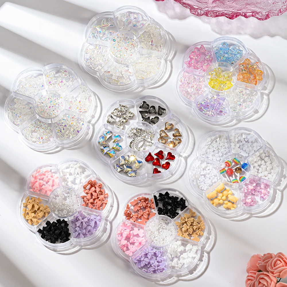 7-Grids Mixed Nail Art Charms Jewelry Bow/Aurora Bear Butterfly Diamond Nail Rhinestones Pearl 3D Manicure Nail Art Decoration
7-Grids Mixed Nail Art Charms Jewelry Bow/Aurora Bear Butterfly Diamond Nail Rhinestones Pearl 3D Manicure Nail Art Decoration
