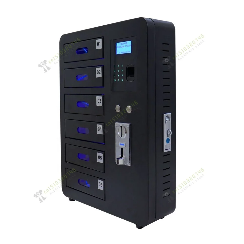 

Biometric Fingerprint Scanner Public Cell Phone Charging Station