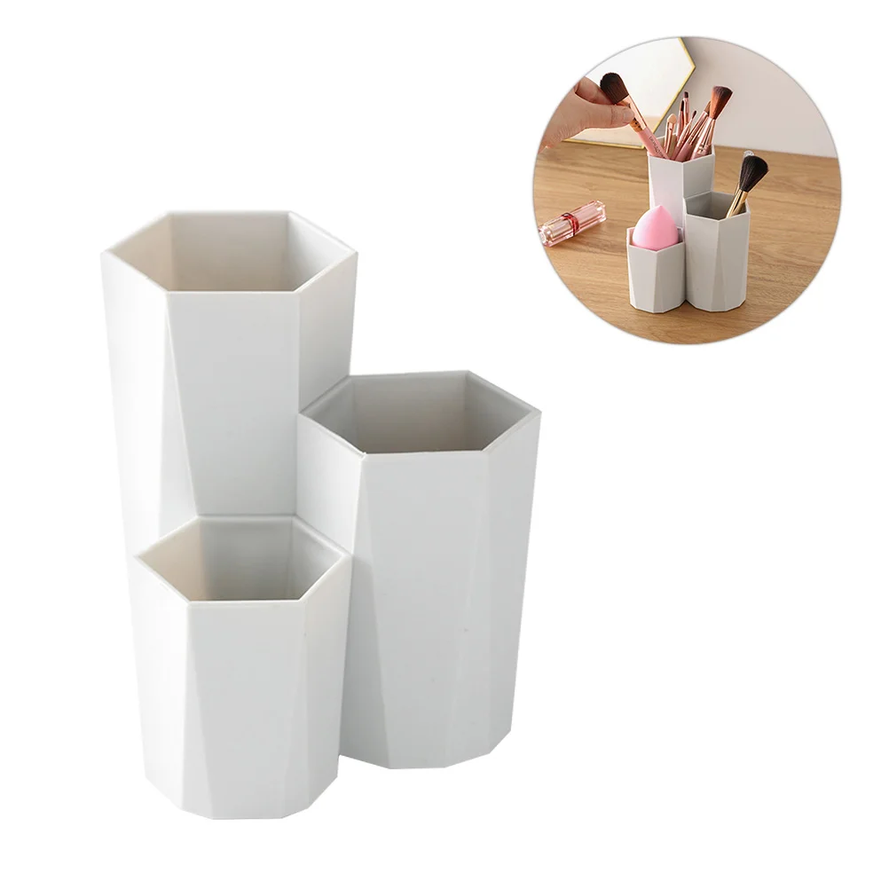 1pc Plastic Combination Storage Box Brush Holder Desktop Sundries Organizer for Home Office Dorms Grey
1pc Plastic Combination Storage Box Brush Holder Desktop Sundries Organizer for Home Office Dorms Grey
