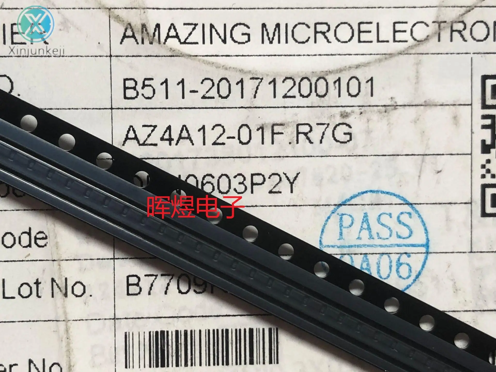 20pcs orginal new AZ4A12-01F. R7G transient suppression TVS diode AMAZING DFN0603P2Y
20pcs orginal new AZ4A12-01F. R7G transient suppression TVS diode AMAZING DFN0603P2Y