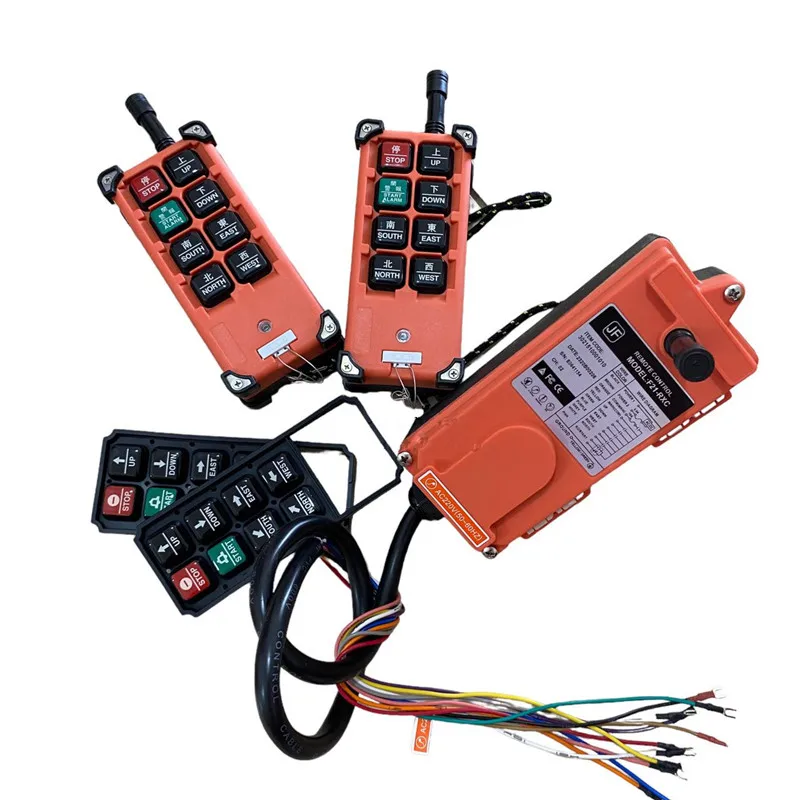 

JF21-E1B Industrial Radio Wireless Crane Hoist Remote Control Switch 8 Channel F21-E1B 220V 380V AC 2 Transmitters 1 Receiver