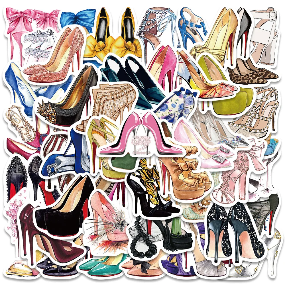 50PCS Cartoon High-heeled Shoes Trend Creative Graffiti Sticker Bike Skateboard Car Helmet Laptop Computer Wholesale
50PCS Cartoon High-heeled Shoes Trend Creative Graffiti Sticker Bike Skateboard Car Helmet Laptop Computer Wholesale