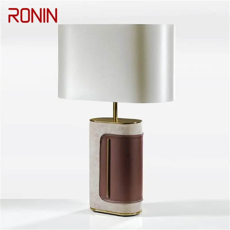 RONIN Postmodern Table Lamp LED Simple Fashion Bedside Desk Light Vintage Leather Decor for Home Living Room Bedroom
RONIN Postmodern Table Lamp LED Simple Fashion Bedside Desk Light Vintage Leather Decor for Home Living Room Bedroom