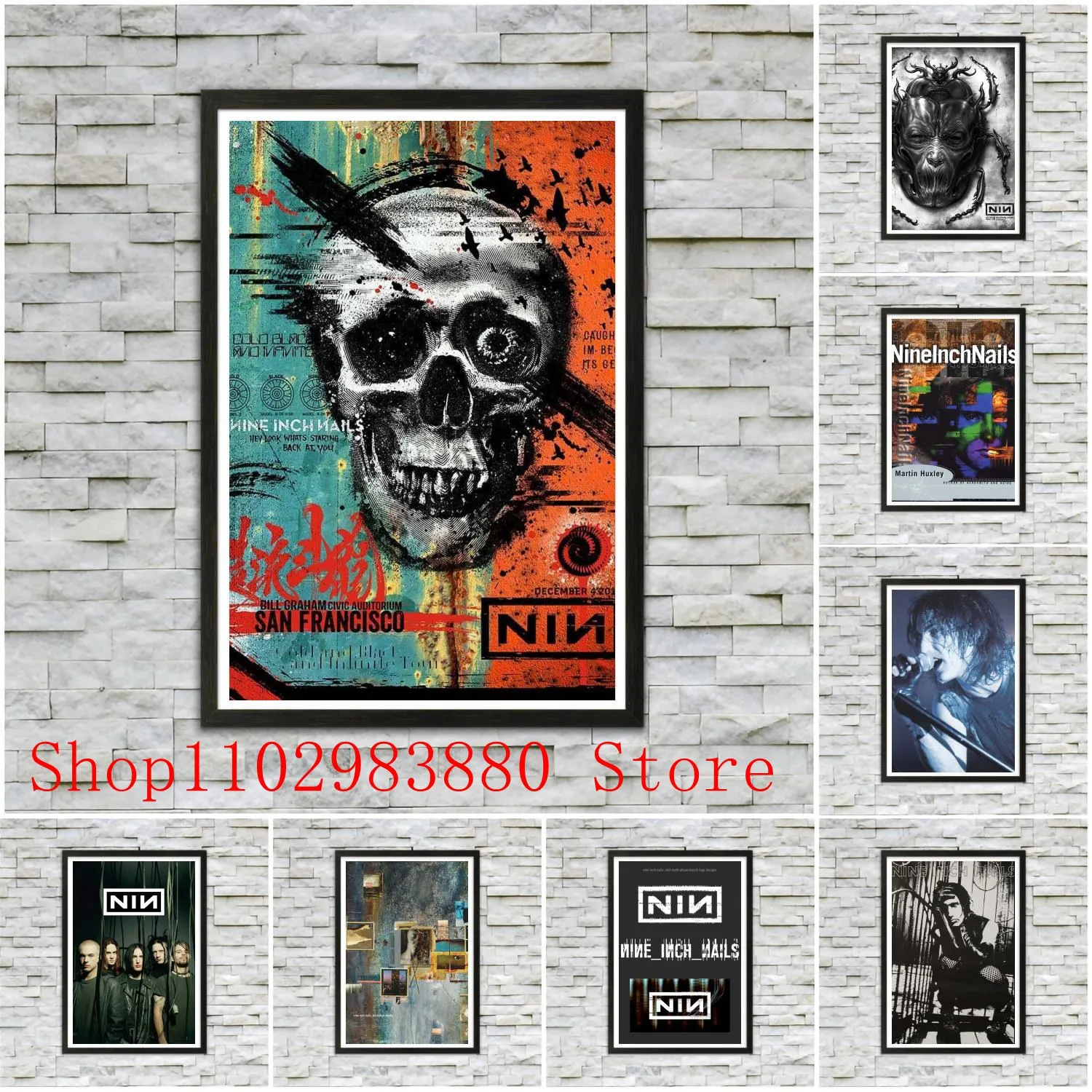 Nine Inch Nails - Music Poster Canvas Painting Posters and Prints Wall Art Picture Home Living Room Decor
Nine Inch Nails - Music Poster Canvas Painting Posters and Prints Wall Art Picture Home Living Room Decor