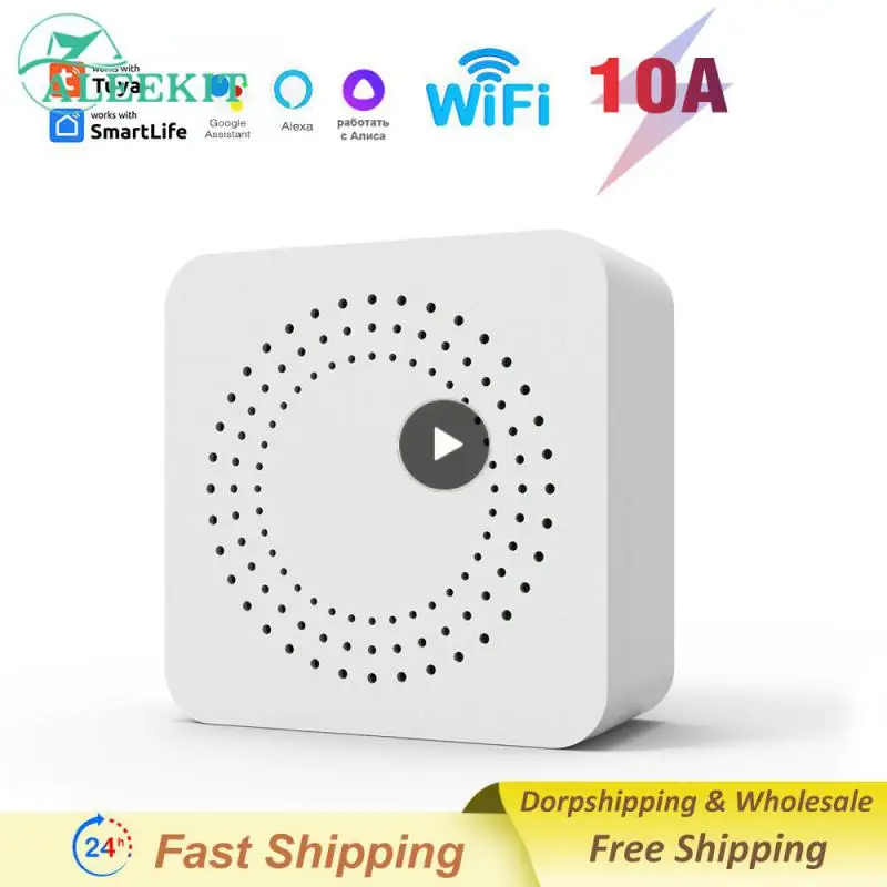 

10a 16a Wifi Switches Support 2-way Control Mini Breaker Module Tuya Smart Home Wireless Switch