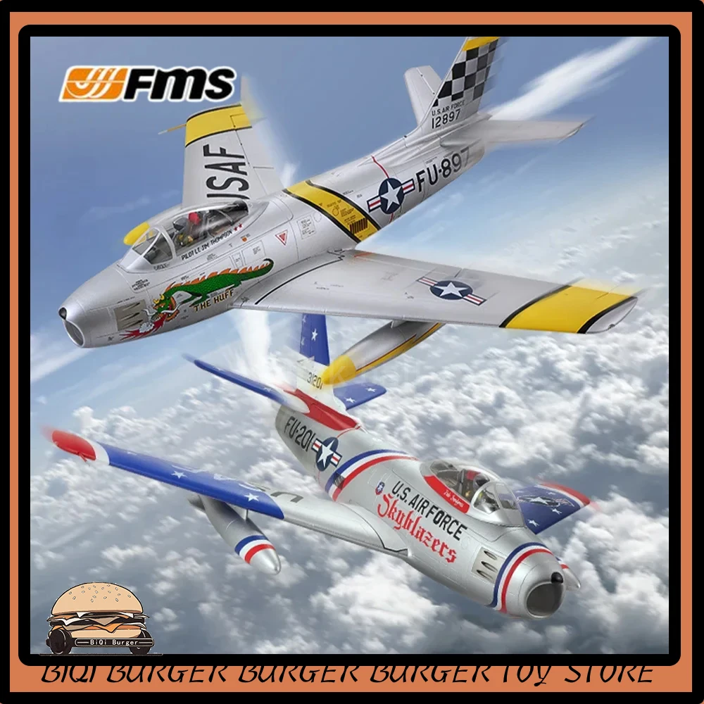 

FMS 80mm F86 RC Airplane Ducted Fan EDF Jet F-86 Sabre 6ch with 3 retracts High Speed Sports Model Plane Aircraft Avion PNP Gift