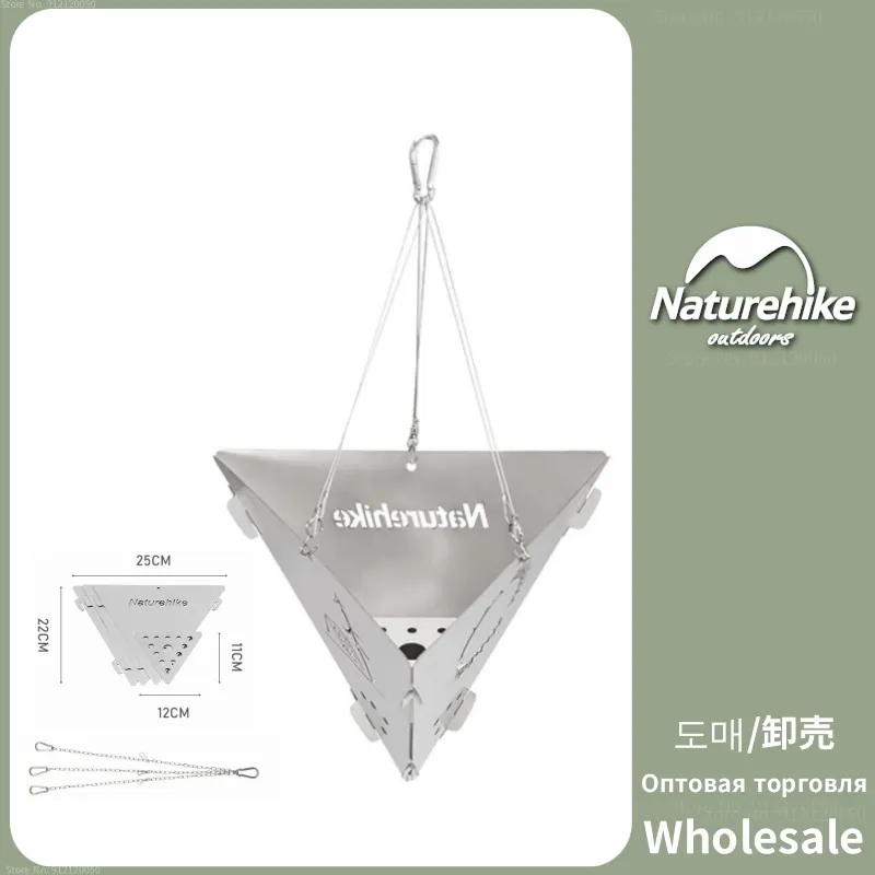 Naturehike Outdoor Stainless Steel Triangle Burning Stove Portable Hanging Stove Hiking Firewood Stove Tour Camping Equipment
Naturehike Outdoor Stainless Steel Triangle Burning Stove Portable Hanging Stove Hiking Firewood Stove Tour Camping Equipment