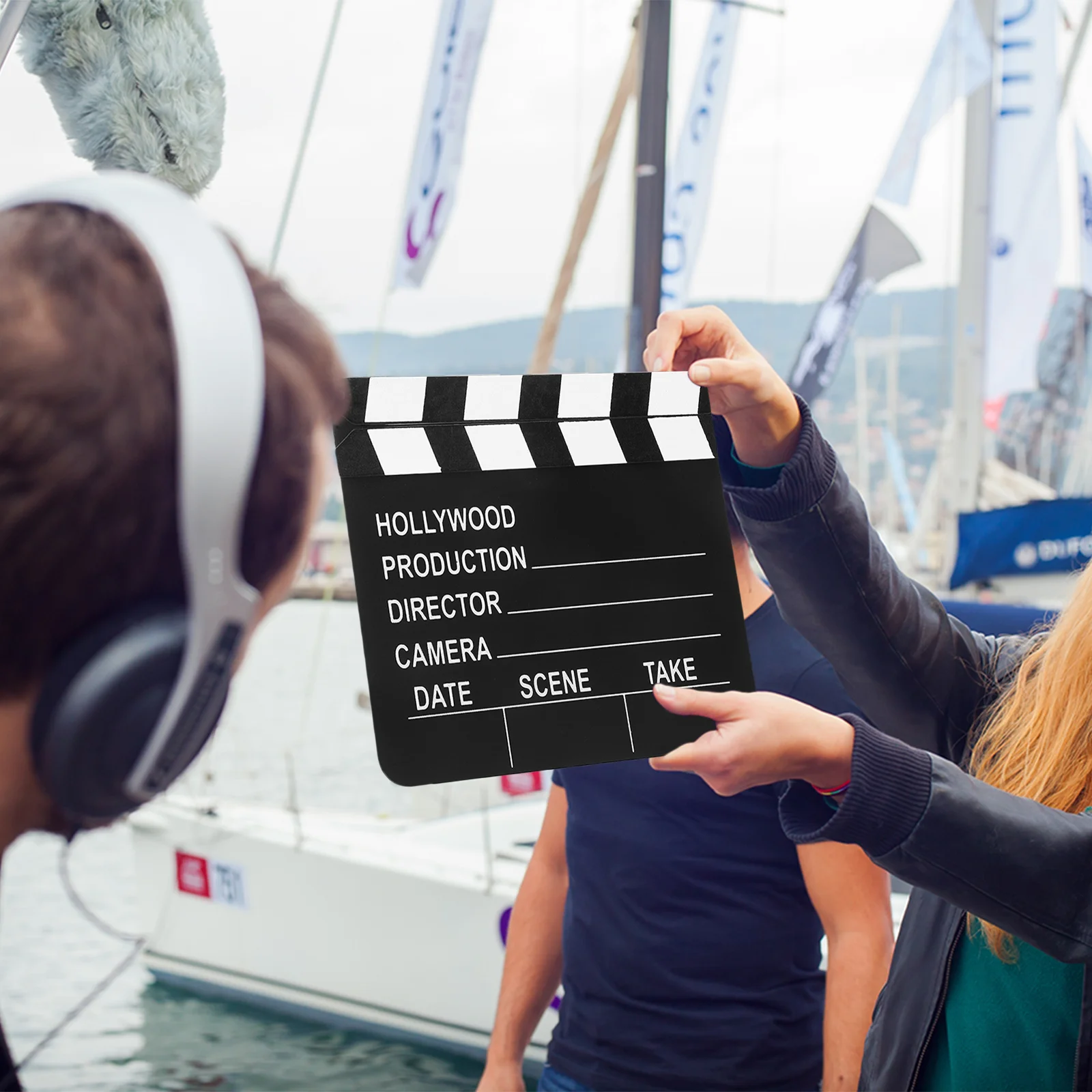 Wood Director Video Scene Clapperboard Tv Movie Cinema Clapboard Photography Prop For Vlog Recording Hanging Decoration 
Wood Director Video Scene Clapperboard Tv Movie Cinema Clapboard Photography Prop For Vlog Recording Hanging Decoration